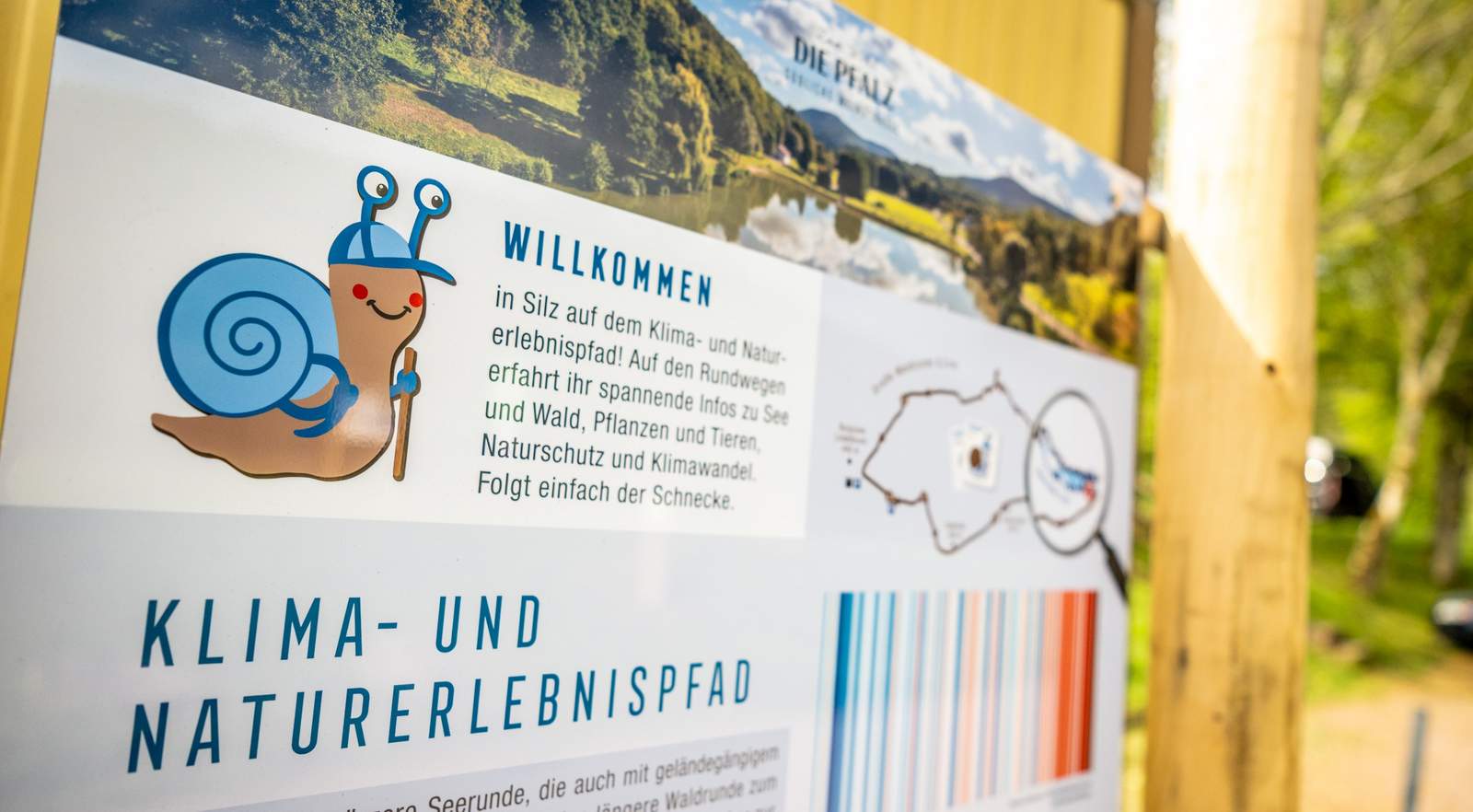 Am Silzer See wurde ein Klima- und Naturerlebnis-Weg eröffnet. 
