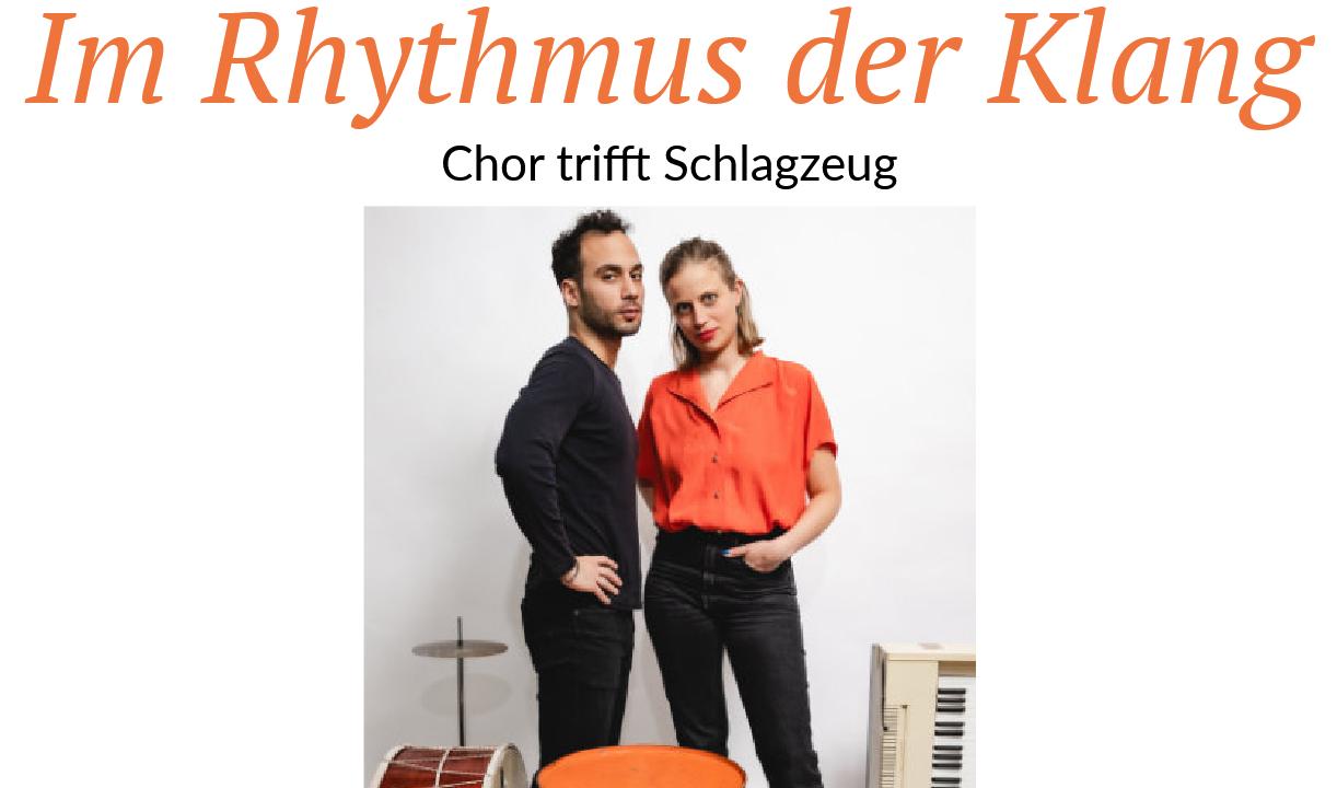 Konzert mit zwei Schlagzeugern in der Marktkirche in BZA. Am 27. Juni.