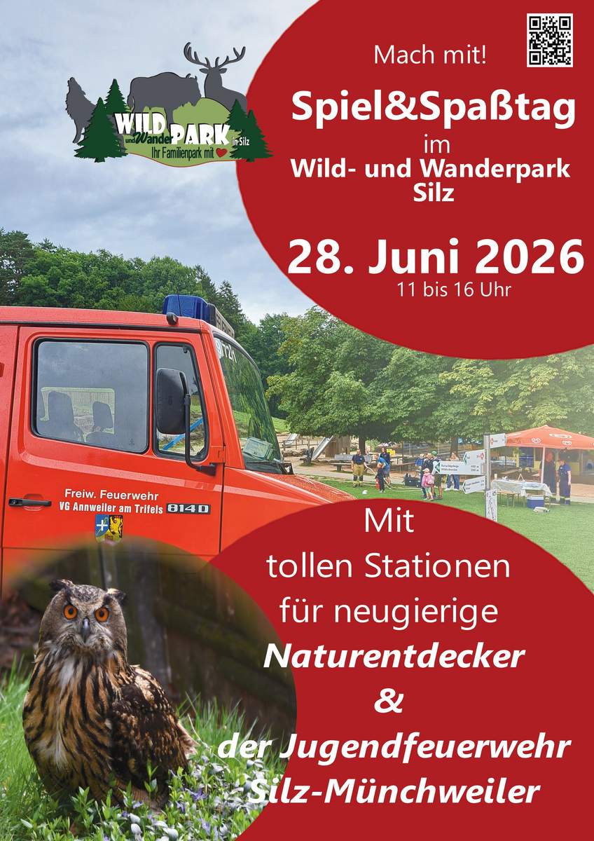 Wasserspiele mit der Jugendfeuerwehr stehen beim Spiel- und Spaßtag im Wild- und Wanderpark bei Silz am kommenden Sonntag auf dem Programm. Archivfoto. WWP. Frei. 