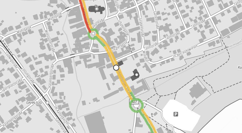 Am 7. Juni wird die Ortsdurchfahrt von Dahn (B 427) wegen Fahrbahnmarkierung voll gesperrt. 