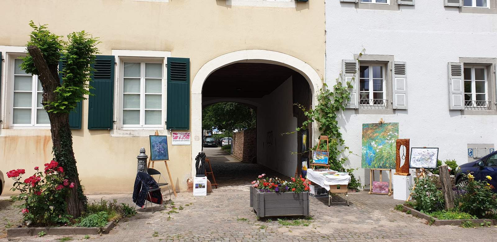 Das Bild zeigt das Domizil der Kunstgilde von der Schlossgasse in BZA aus fotografiert. Foto. Christian Paulus.