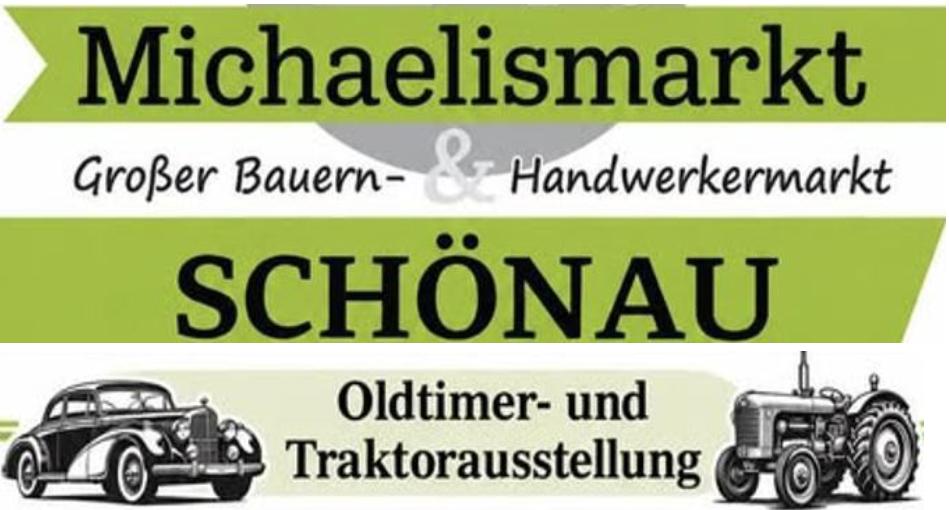 Für Sonntag lädt der Michaelismarkt in Schönau mit einem Handwerker- und Bauernmarkt sowie einer Oldtimer- und Traktor-Ausstellung.