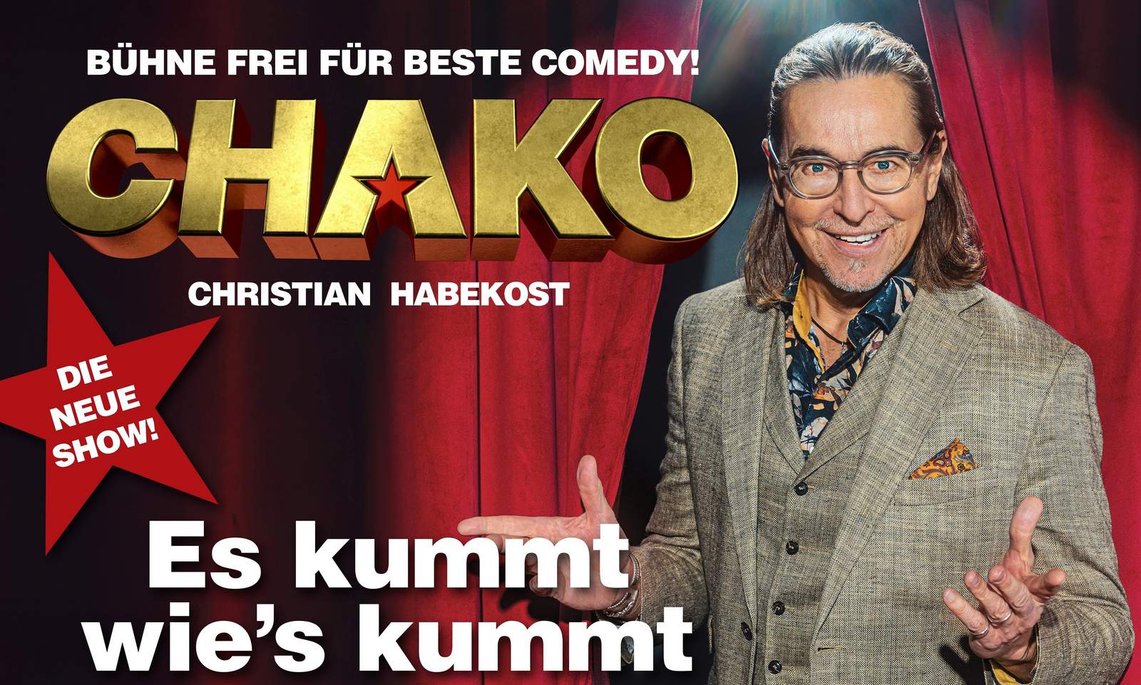Comedian Chako Habekost kommt in die Kurstadt.