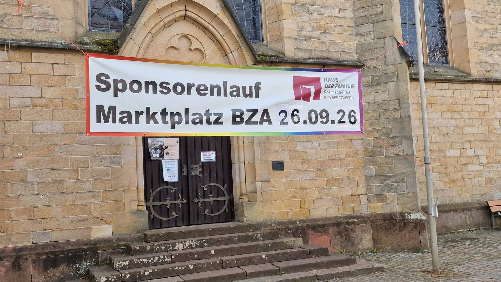 Der Sponsorenlauf zugunsten des Hauses der Familie BZA startet am 26. September, 11 Uhr, auf dem Marktplatz. Foto. rw. 
