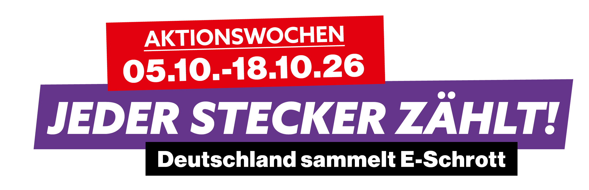 Jeder Stecker zählt. Während der bundesweiten Aktionswochen vom 5. bis 18. Oktober steht die richtige Rückgabe ausgedienter Elektrogeräte im Mittelpunkt. Foto. stiftung elektro-altgeräte register, Nürnberg. 