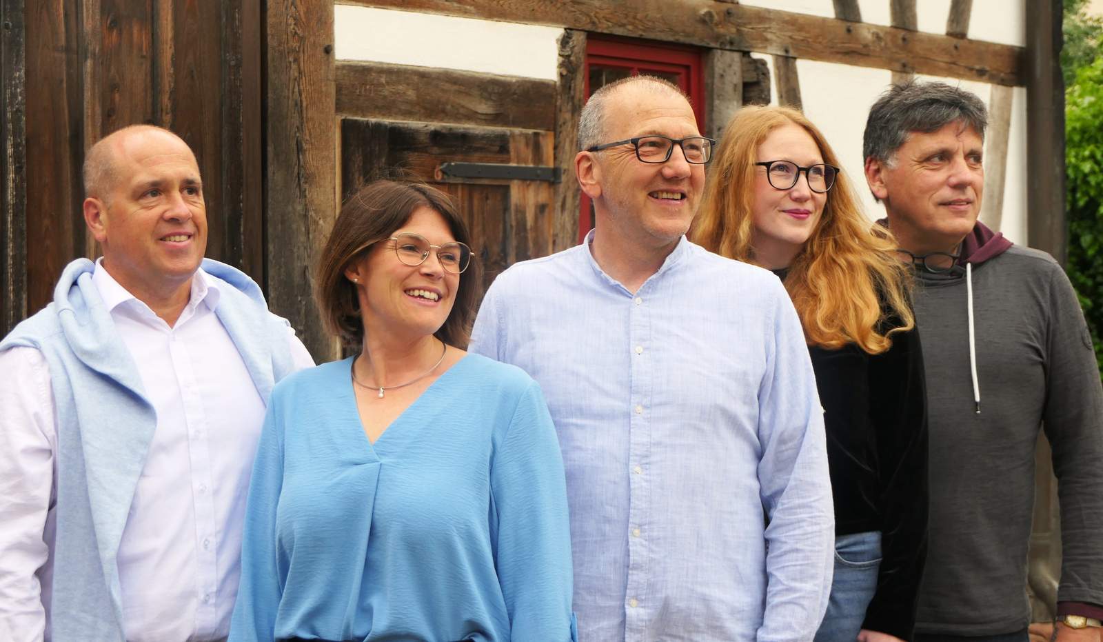 Das Foto zeigt den aktuellen Vorstand der Stiftung (v.l.n.r.): Christian Roth, Beate Untch, Stefan Roth (Vorsitzender), Anna Lischke und Michael d’Aguiar. Foto. Helmut Dudenhöffer. Pressefrei.